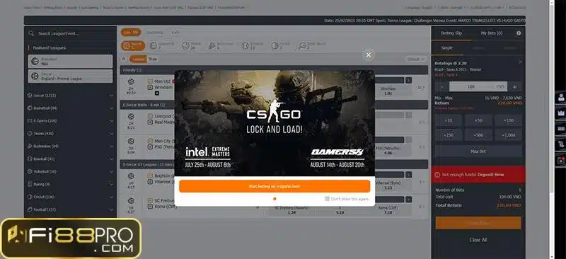 Cá cược Esports tại Fi88 - Đam mê và cơ hội thử thách